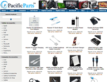 Tablet Screenshot of pacific-parts.com